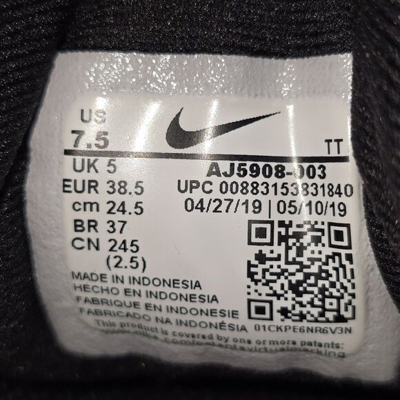 Nike Flex Experience 8 Women's Sz 7.5 Gray Black Pink Running Shoes (AJ5908-003) - Picture 9 of 9